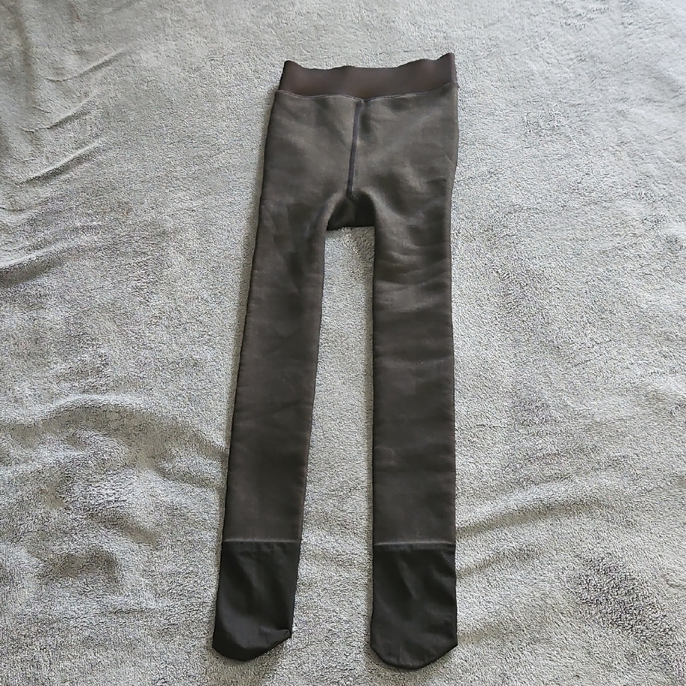 New Womens Winter Fleece Lined Translucent Tights